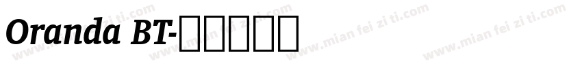 Oranda BT字体转换